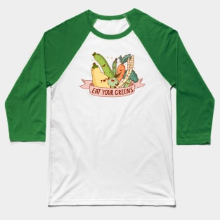 Eat Your Greens Baseball T-Shirt